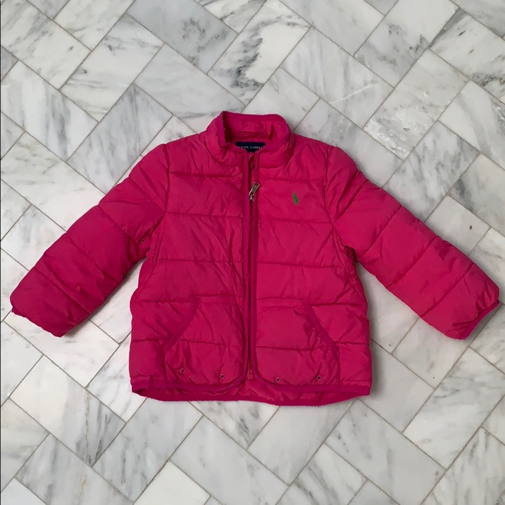 Ralph Lauren pink down coat